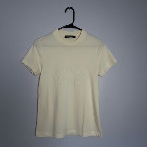 Fear of God Essentials Embossed Logo Pocket T-Shirt Cream Light Yellow